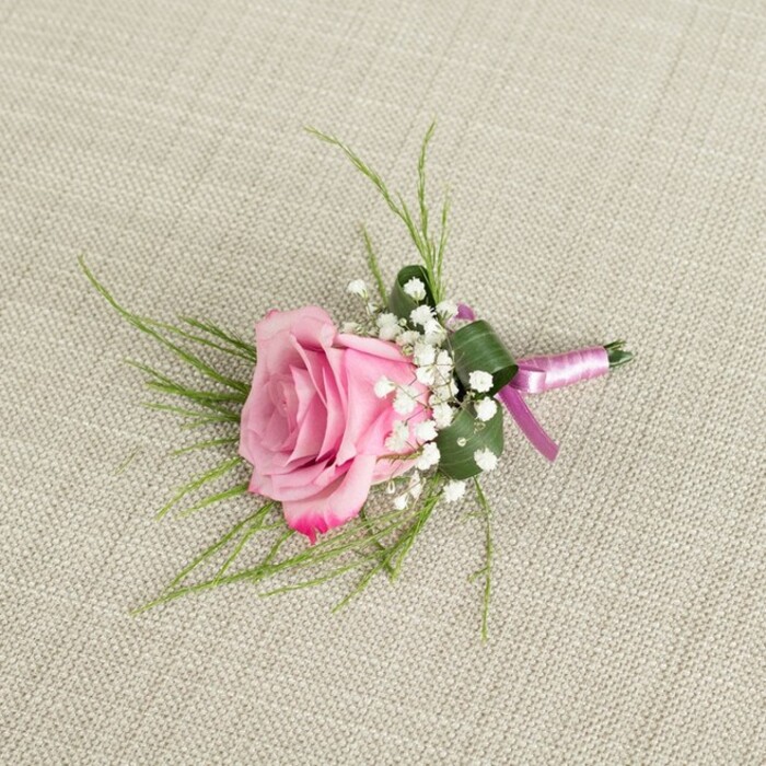 PURPLE ROSE BUTTONHOLE